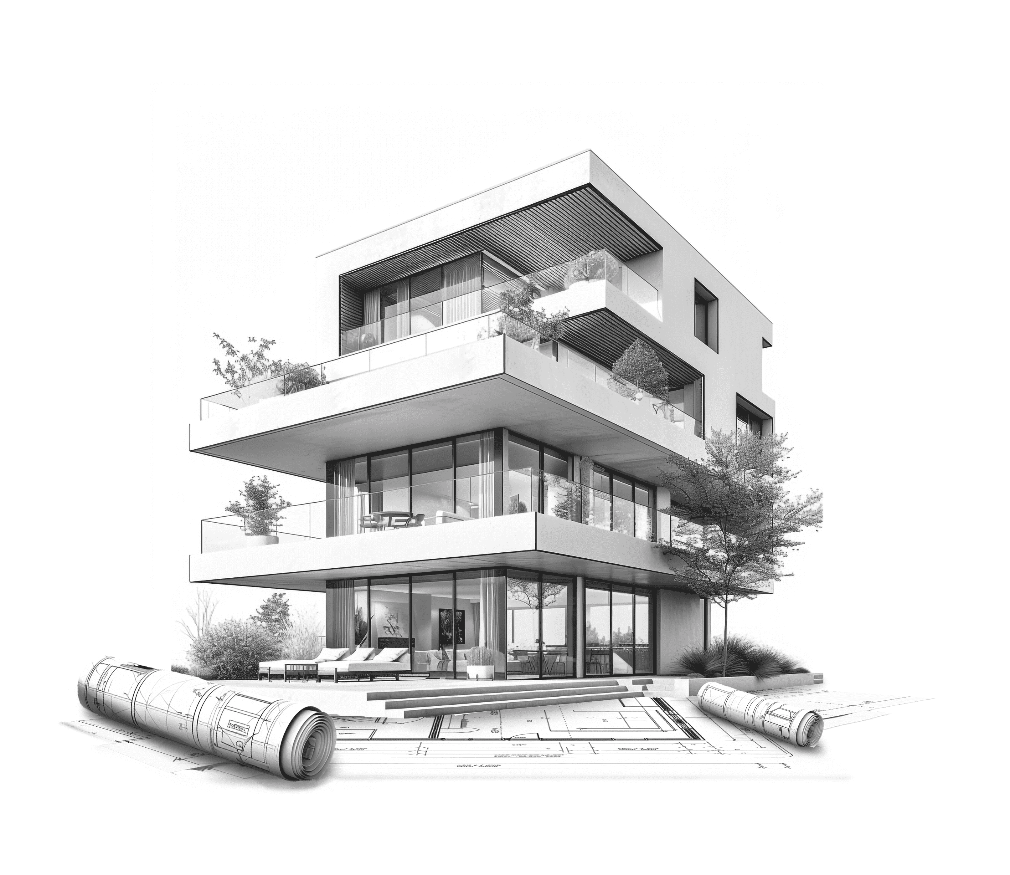 conceptual project of a multi-family residential building_d2